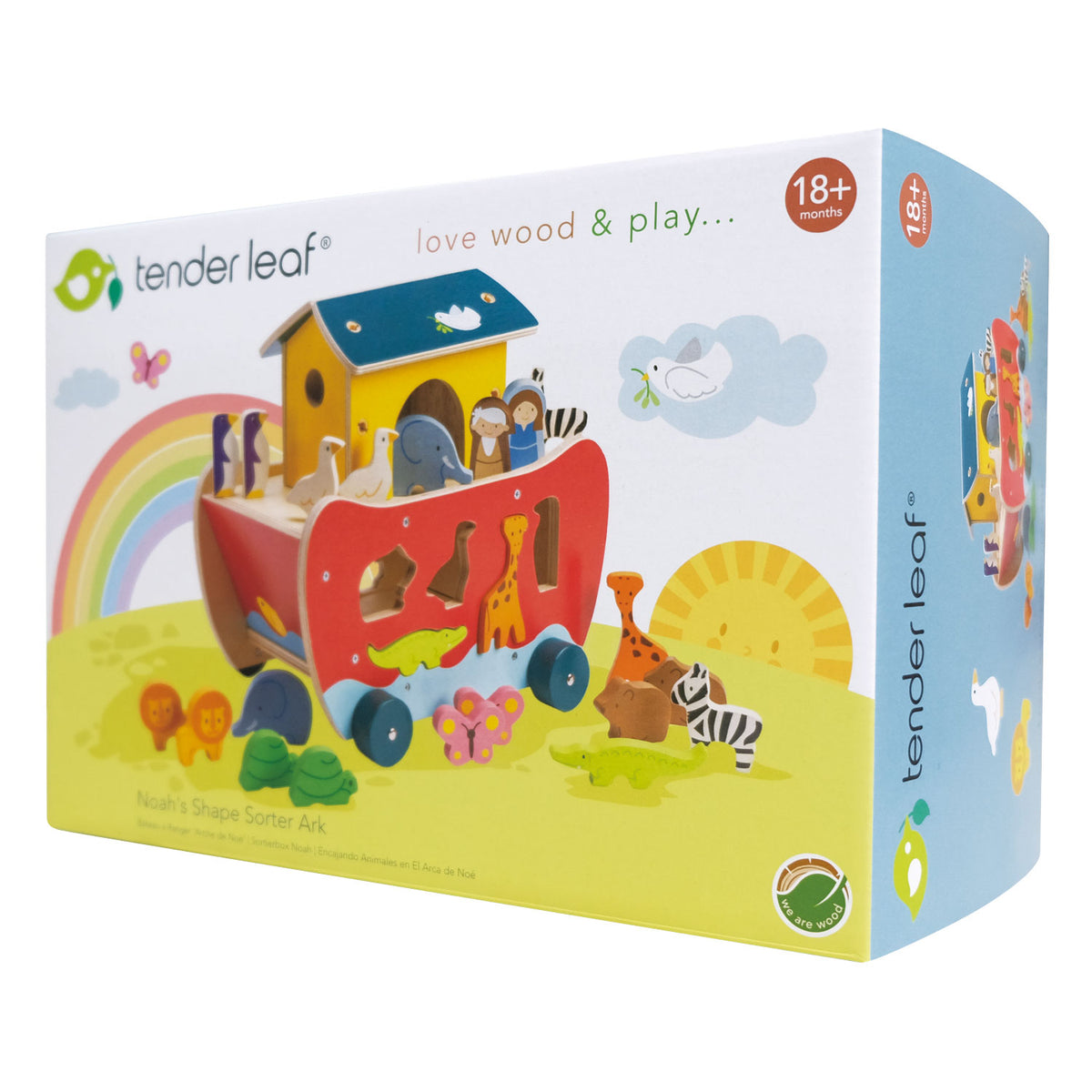 Noah's Shape Sorter Ark – Tender Leaf Toys Canada