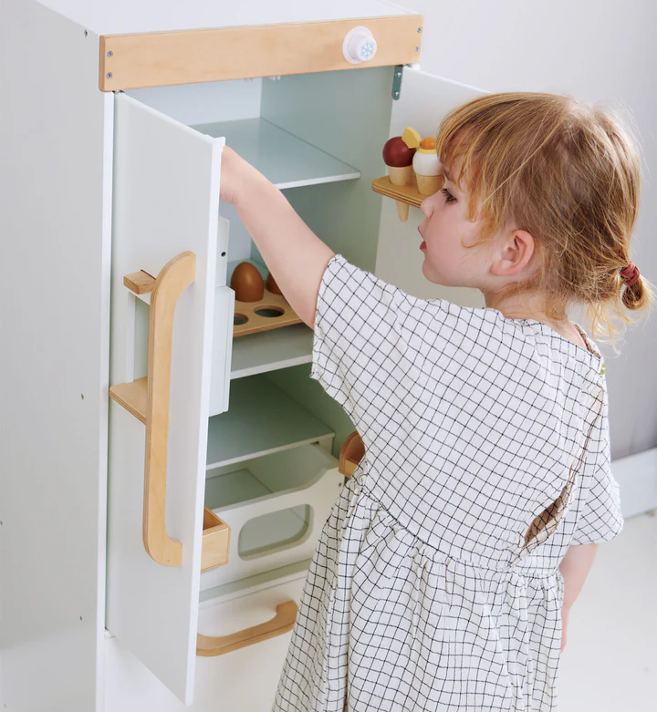 Tender Leaf Refrigerator is a Must-Have Wooden Toy for Your Little One