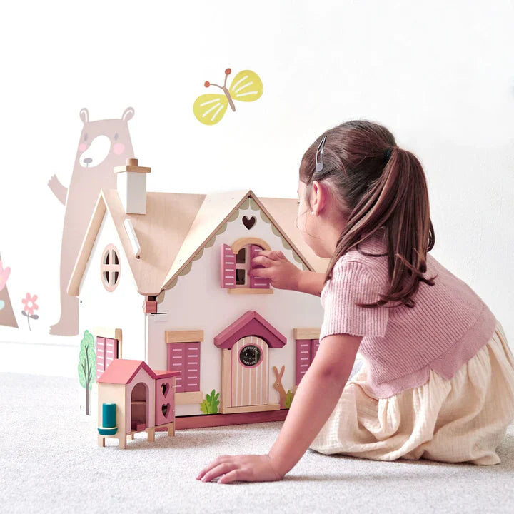 The Enchanting World of Cottontail Cottage: A Perfect Wooden Dollhouse for Creative Play