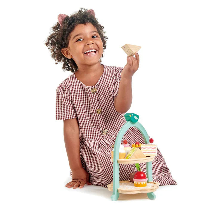 Birdie Afternoon Tea Stand: The Perfect Pretend Play Tea Time Set for Children