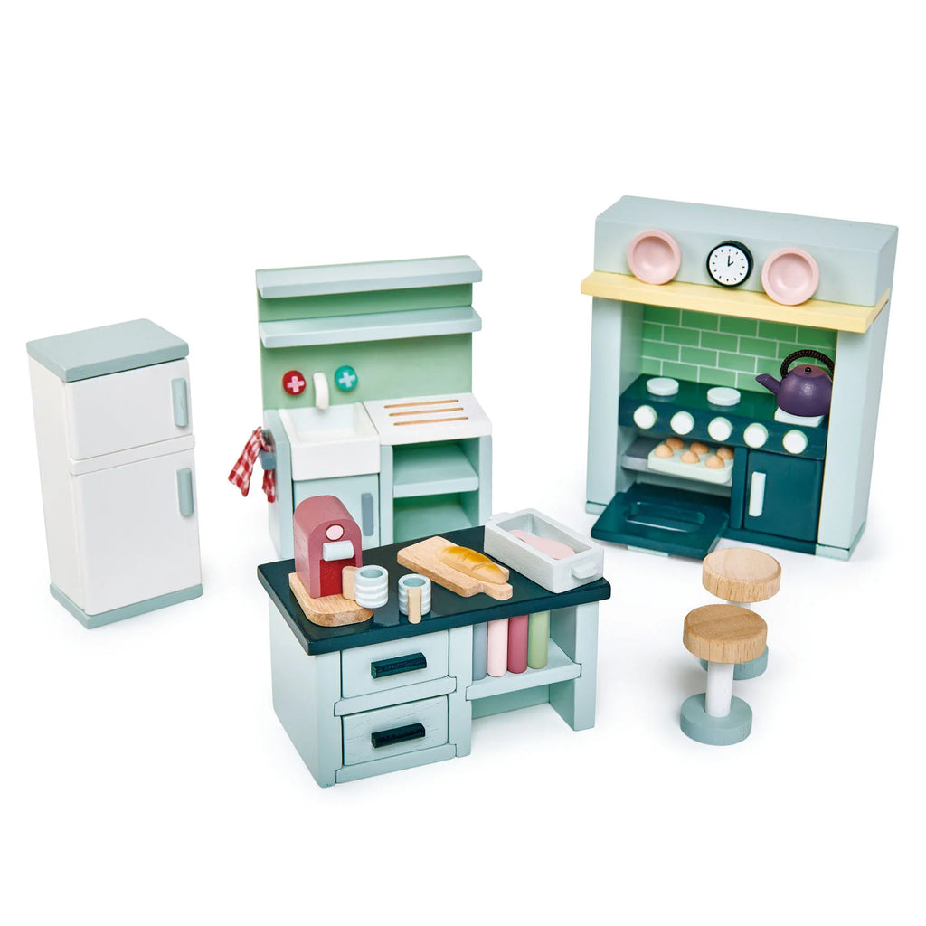 Doll Family & Furniture Collection (5 Room Sets & Doll Family)