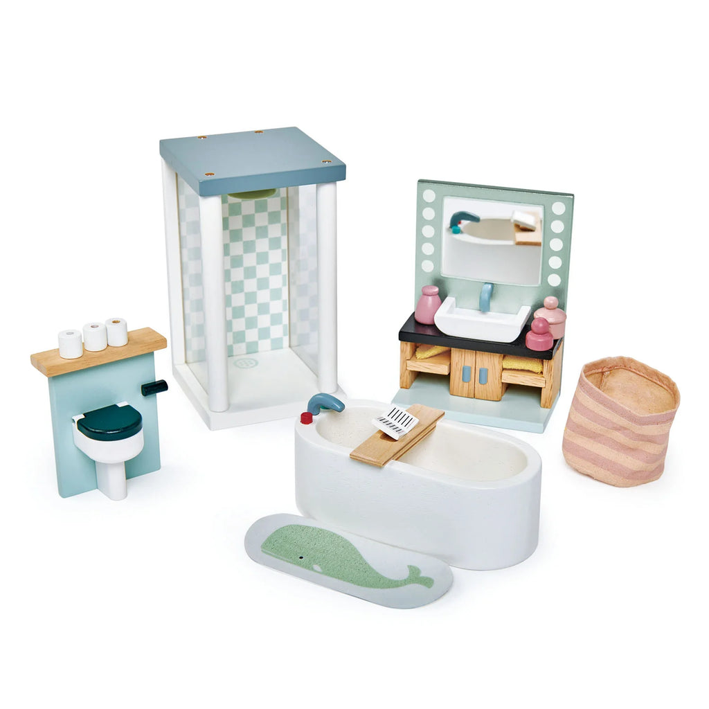 Doll Family & Furniture Collection (5 Room Sets & Doll Family)