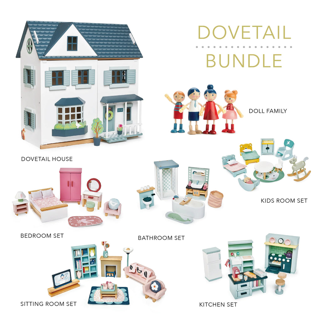 Dovetail Collection (Dovetail House, Doll Family, 5 Room Sets)