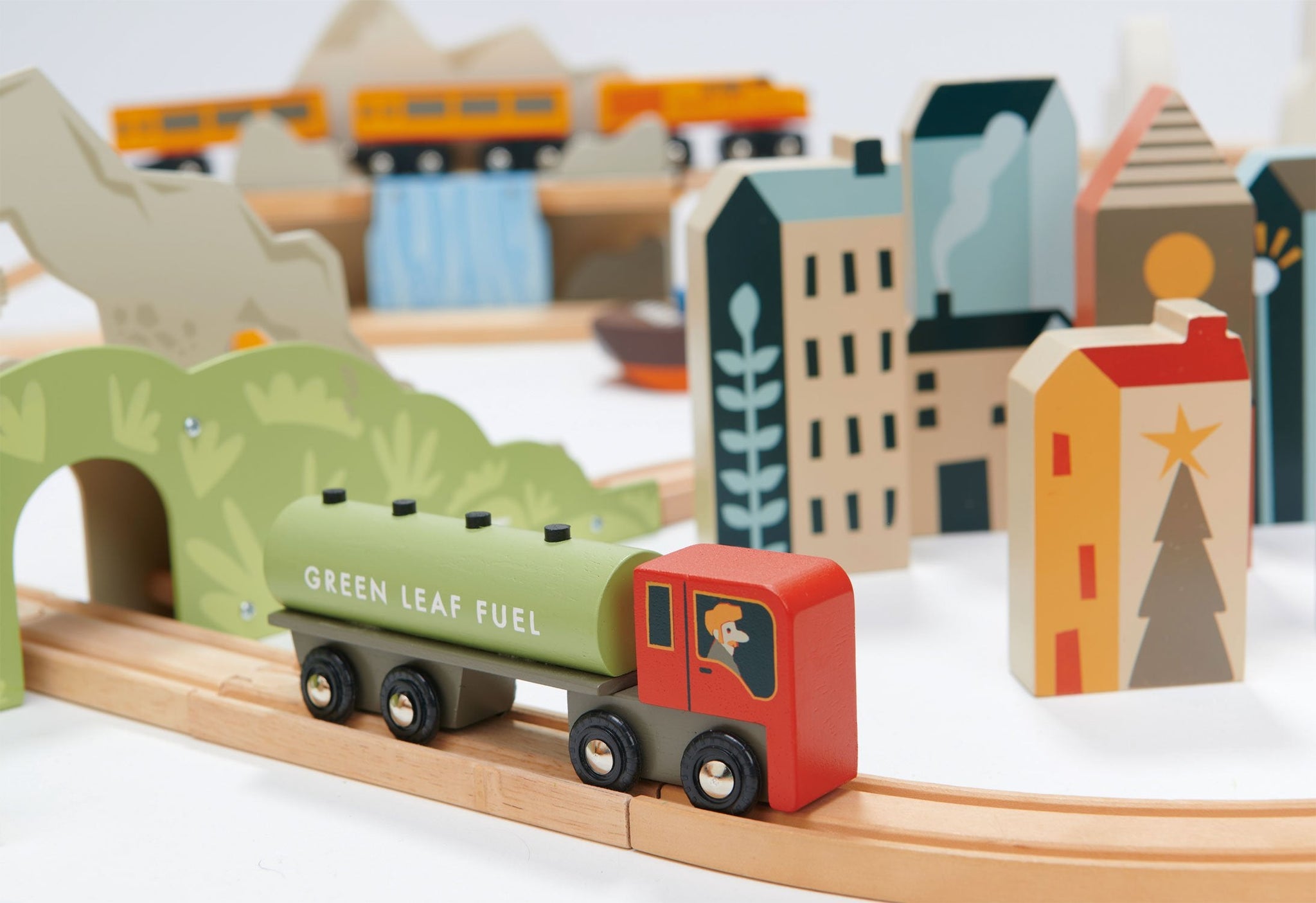 Green train toy online