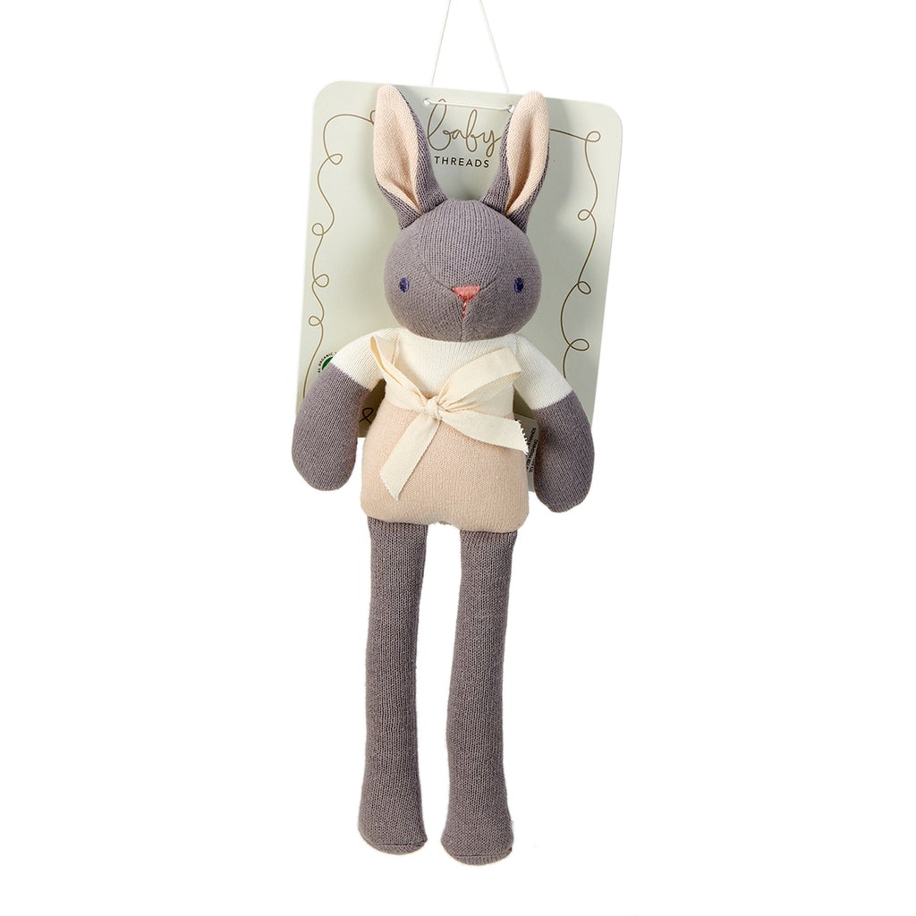 Baby Threads Grey Bunny Doll